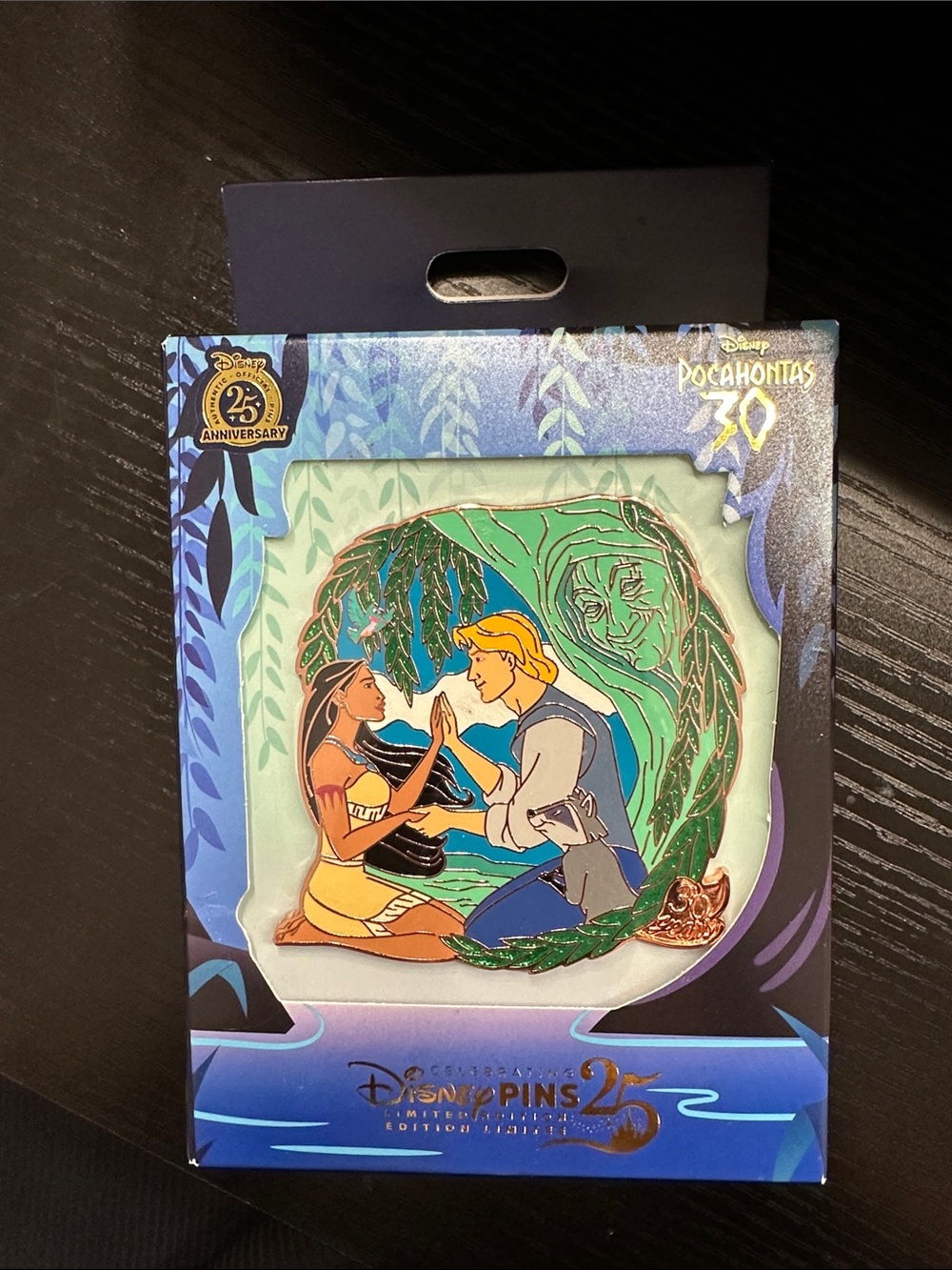 Disney Pocahontas Enamel Pin - Green, Blue, Yellow
